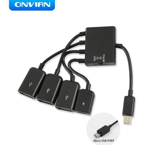 Onvian Micro USB Charing Adapter OTG Cable Micro USB Male to Micro USB USB 2.0 Female Adapter USB Hub for Samsung Xiaomi Huawei