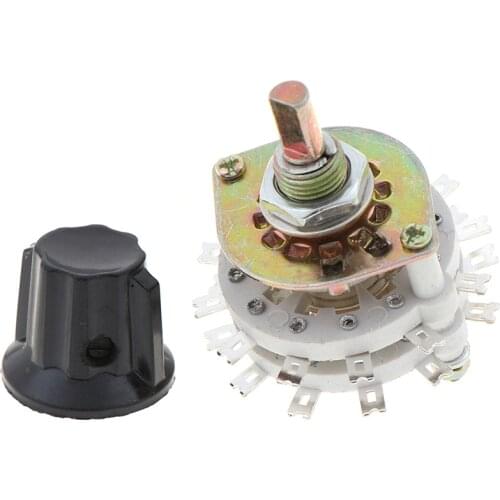1PCS 2P11T 2 Pole 11 Position Dual Deck Band Channael Rotary Switches