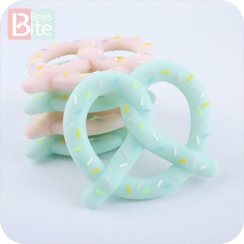 Bite Bites 1pc Silicone Baby Teething Pizza Bread Stick Chewing Rodent Food Grade Silicone Charms Cookies Baby Teether Products