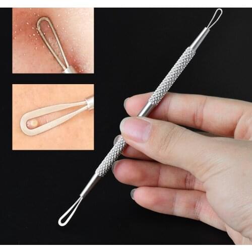 1PC Stainless Steel Double Head Acne Needle Pit Remove Blackhead And Acne Needle Clean Skin Care Tool