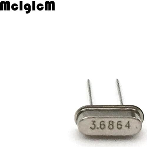 1000pcs hc-49s 3.6864MHz 20ppm 20pF quartz resonator