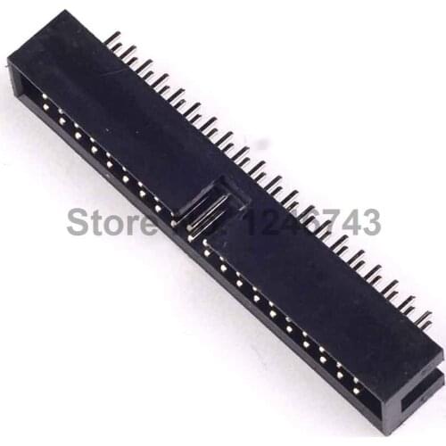 20PCS DC3-40P 40Pins Simple Croissants JTAG Spacing 2.54mm Connector JTAG ISP Plug