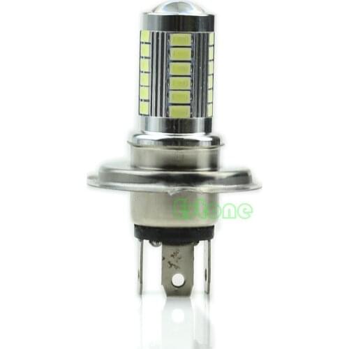 40GF 12V Super Bright H4 33-LED SMD White Car Fog Light Headlight Driving Lamp Bulb