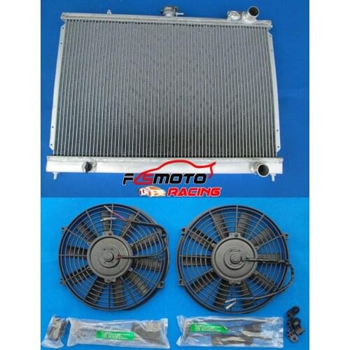 Aluminum Radiator & FAN FOR Nissan Pintara Skyline R31 MT