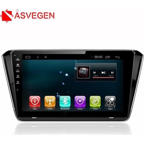 Asvegen 10.2'' Android 7.1 Touch Screen Quad Core Car Radio Bluetooth Multimedia Player GPS Navigation For Skoda Superb 2016