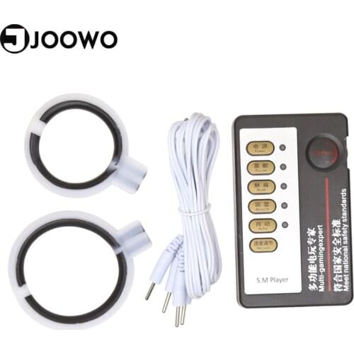 Free Shipping Luxury Multi-Speed Electro Sex Penis Enlarger Love Ring Cock Massager Sex Toys for Men