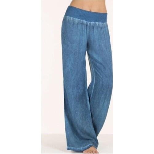 Woman Pants Womens Summer Clothes Plus Size Casual High Waist Wide Leg Loose Trousers Women Pants