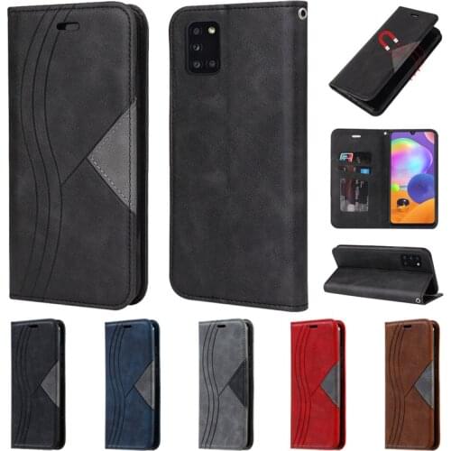 For Samsung Galaxy M31 Case Magnetic Flip Case on for Fundas Samsung M31 M 31 SM-M315F Cover Business Leather Phone Cases Coque