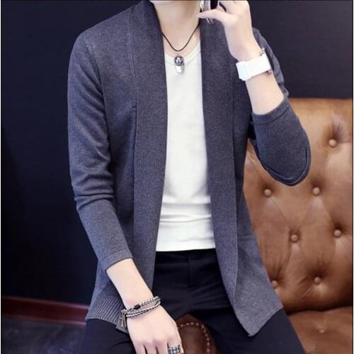 Mens Cardigan Sweater Jumpers Fashion Sueter Hombre Cardigan Sweaters Men Coats Casual Slim Long Sleeve Sweater Pull Homme