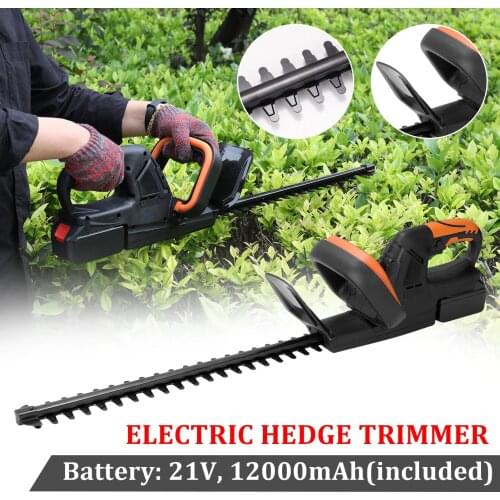 Electric Hedge Trimmer Machine Rechargeable Branch Pruner Garden Cordless Pruning Shears Bush Cutter Hedge Trimming Garden Tool