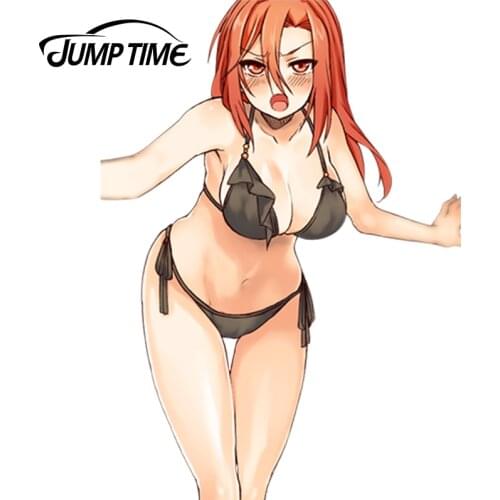 JumpTime 13cm x 9.3cm 3D Car Stickers Kara no Kyoukai Japanese Anime Car Styling Waterproof Body Decals Door Decoration Stickers