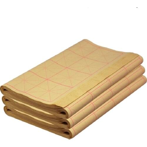 Chinese Calligraphy Rice Paper Half-Ripe Xuan Paper with Rice Grids Calligraphy Writing Xuan Paper Rijstpapier 70 350 Sheets
