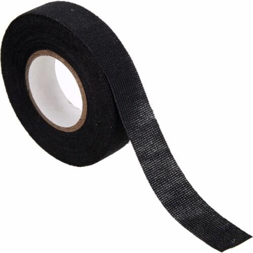 19mm 15m Adhesive Cloth Fabric Tape Cable Looms Wiring Harness For Car PVC Electrical Tape Electri Insulation Tapes