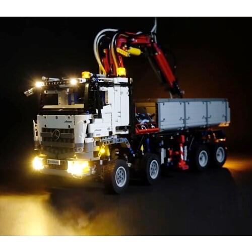 Led Light For Lego 42043 Building Brick Blocks Compatible 20005 technic the Arocs 3245 truck car Toys( light with Battery box)