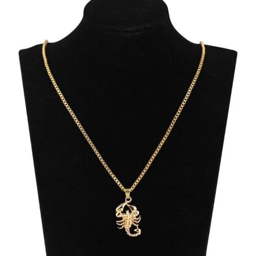 Creative Fashion Necklace New Jewelry Hip Hop Style Guardian Scorpion Necklace Hi-quality Fashion Personality Ins Accessories