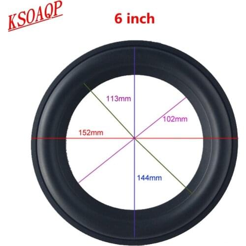 KSOAQP 20pcs/lot 6 inch Speaker Rubber Side for Edge Surround Speaker Repair Accessories ( 152mm/144mm/113mm/102mm )