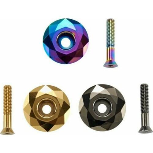 40%HOT Aluminum Alloy MTB Mountain Bicycle MTB Bike Front Fork Stem Headset Top Cap