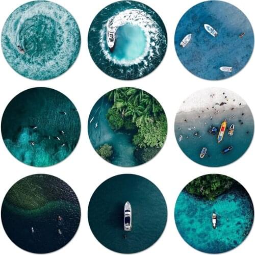 Maldives travel yacht Icons Pins Badge Decoration Brooches Metal Badges For Clothes Backpack Decoration