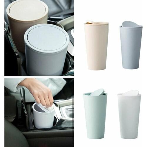 Home Auto Car Mini Waste Trash Rubbish Bin Can Storage Holder Garbage Dust Case