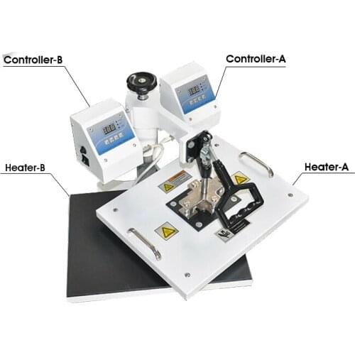 2 controller box Multifunctional digital 9 in 1 combo heat press machine for printing T-shirt/Mug/Cup/Plate/Hat/Flat/Sock/ Glove
