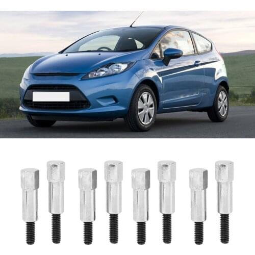 12 Pcs Chrome Car Bonnet Cover Bolt Set Fits For Ford 260 289 302 Engine Auto Accessories