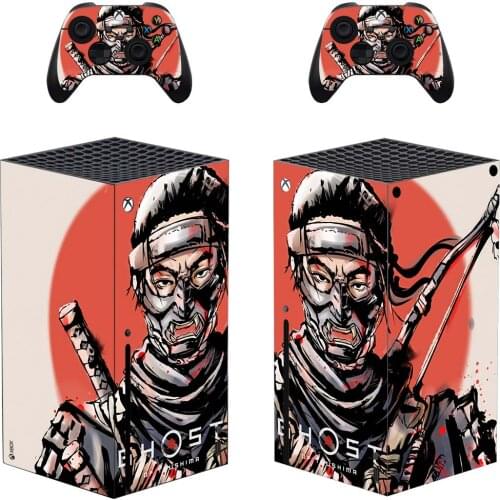 Ghost Style Xbox Series X Skin Sticker for Console & 2 Controllers Decal Vinyl Protective Skins Style 1