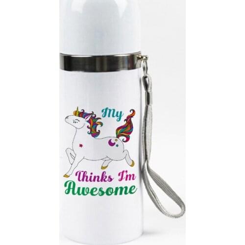 New Arrival Unicorn Thermos Cup Bottle Stainless Steel Thermocup Vacuum Thermal Mug 350ml funny gift 12 Designs