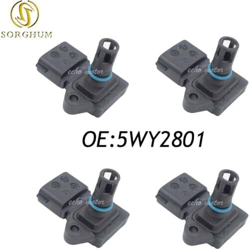 New 4pcs MAP Manifold Air Intake Absolute Pressure Sensor 5WY2801 5WK9710