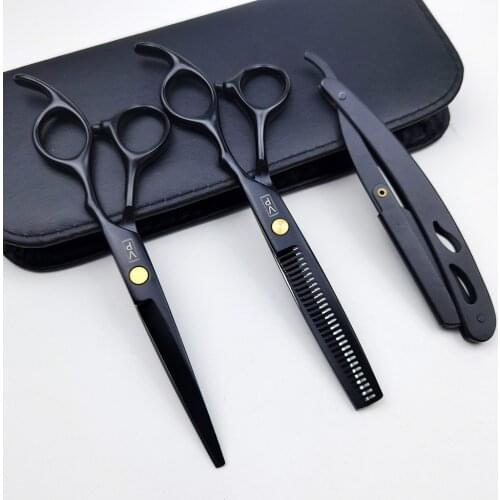 Hair Scissors 6" Japanese Professional Barber Scissors Cutting Shears Hair Thinning Scissors Swivel Thumb hairdressing scissors