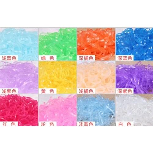 1MM Pet Hair Rubber Band High Elasticity Dog Cat Hair Accessories Transparent series 8024