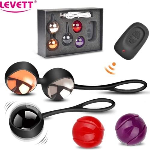 Kegel Balls Vibrator For Women Geisha Ball Wireless Remote Vibrating Egg Vibrator G Spot Ben Wa Ball Sex Toys Vaginal Balls