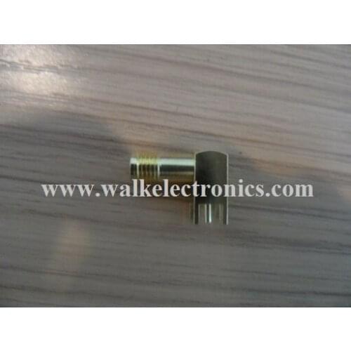 SMA female right angle for PCB mount, PCB mount SMA female right angle connector, 17mm length, gold plated