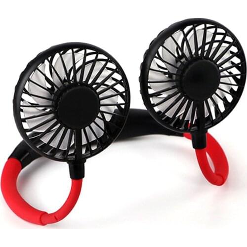 Sports Fan Usb Charging Portable Foldable Hanging Neckband Fan Mini Portable Sports Fan 3 Speeds Rechargeable Air Cooler