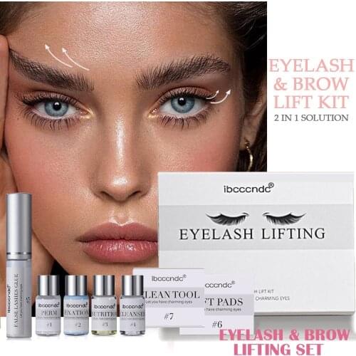 Home Use Keratin Brow Lamination Starter Kit Eyelash Brow Lift Perming Pads Extension Kit Curling Eye lash Glue Wave Lotion