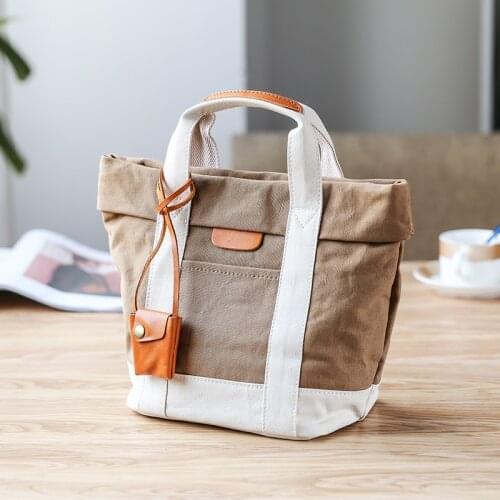 Tote Bags for Women Canvas Small Handbag Japanese Fashion Sling Bag Ladies Korean Style Picnic Bag