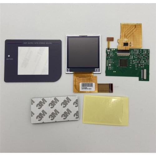 LCD Highlight Screen with Mirror for Nintend GB DMG Console Game Machine Replacement LCD Screen Modification Repair Kits