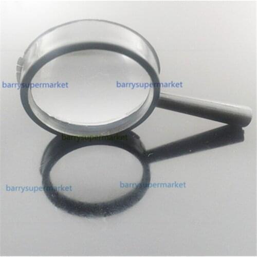100pcs Acrylic Magnifier Small hand-held magnifying glass 25mm Children Reading Magnifier(Magnifiers)