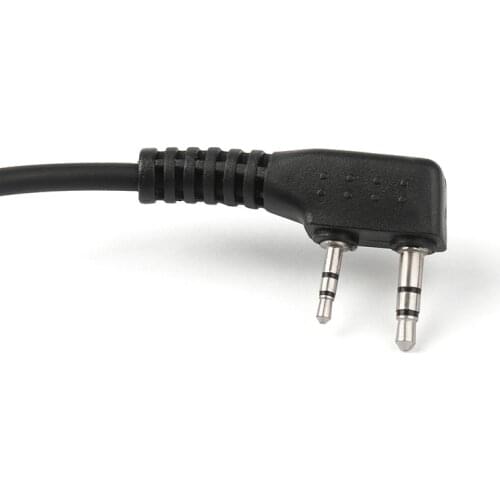 2 pin Speaker Mic Cable Line Radio Kit Spare Replacement Part For Baofeng UV5R Kenwood TK370 Motorola