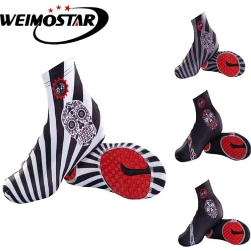 2018 Skull White Cycling Shoe Covers Waterproof Windproof Men women Bike Shoe Covers Bicycle Overshoes MTB Bike Road Ciclismo