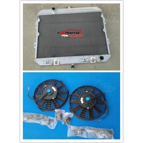 3 ROW Aluminum Alloy Radiator+FAN For Nissan Datsun 280ZX 1981 1982 1983 81 82 83