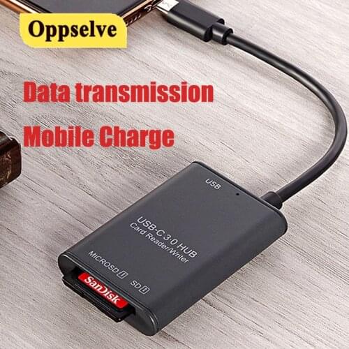 3 in 1 OTG Micro SD Card Reader For iPad Pro USB 3.0 Card Reader For USB Micro SD Adapter Smart Memory TypeC Card Reader Adapter