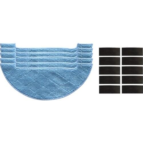 5pcs Replacement Cleaning Pad Clean Mop for ILIFE V80,V8s,X800,X750,X787,X785 Robot Robotic Vacuum Cleaner Parts Accessories