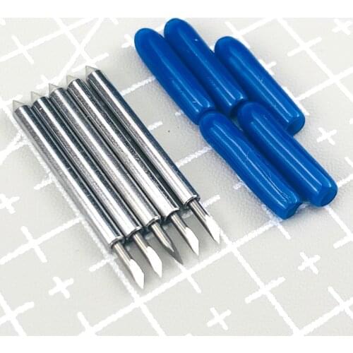 60 Degree 5pcs Plotter Blade Vinyl Cutter Offset Replacement Knife for Cricut Roland Milling Cutter Engraving Hand Tool