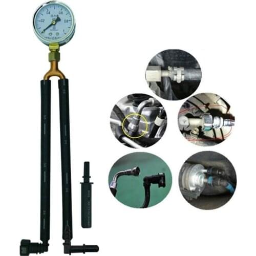 72XD Practical Oil Pressure Gauge Fuel Pressure Gauge Gasoline Pressure Gauge for Automobile Cars Quick Connector Gauge