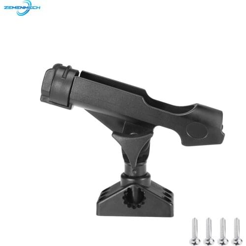ABS Adjustable Boat Fishing Rod Rack Holder Device Pole Kayak Support Fixer Fix Pole Rotatable Mount Inflatable Boat Accessories