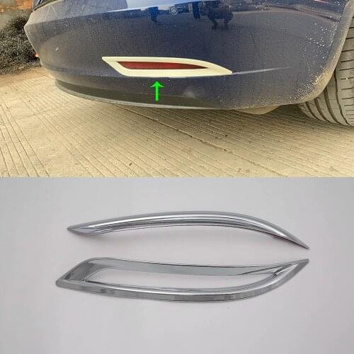 Car Accessories Rear Tail Fog Lamp Light Cover Trim For Tesla Model 3 2019 Car-styling