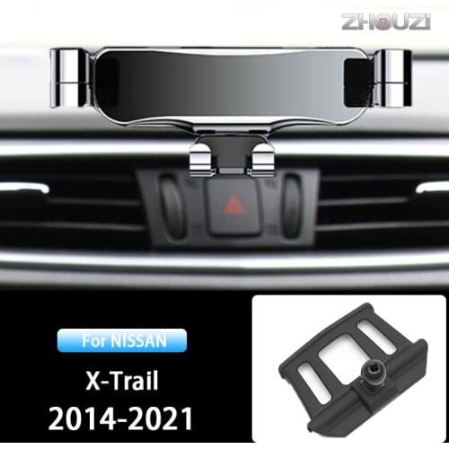 Car Mobile Phone Holder For Nissan X-Trail X Trail T32 2014-2021 Air Vent Stand GPS Gravity Navigation Bracket Accessories