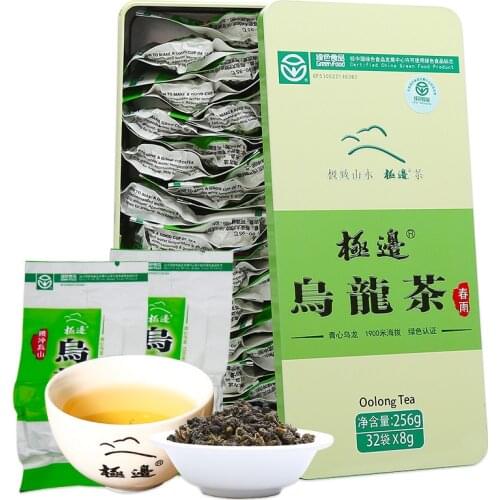 Jibian High Mountain Tea Yunnan TENG CHONG Chinese "Spring Rain" Fresh Oolong Box Tea Helps Digestion Gift Packing 256g