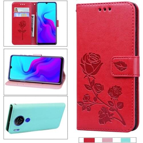 For funda de movil Blackview A80 Plus A80s A80 Pro Leather Flip Cover Book Stand Rose Flower Case For Blackview A60Pro Plus etui