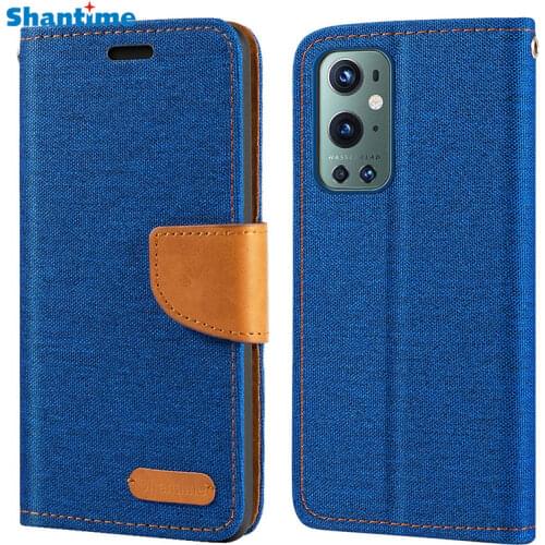 Oxford Leather Wallet Case For Oneplus 9 Pro With Soft TPU Back Cover Magnet Flip Case For Oneplus 9 Pro